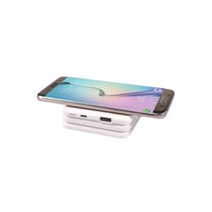 Kiwi Wireless Pad with 5000mAh Power Bank White Kiwi Wireless Pad with 5000mAh Power Bank White
